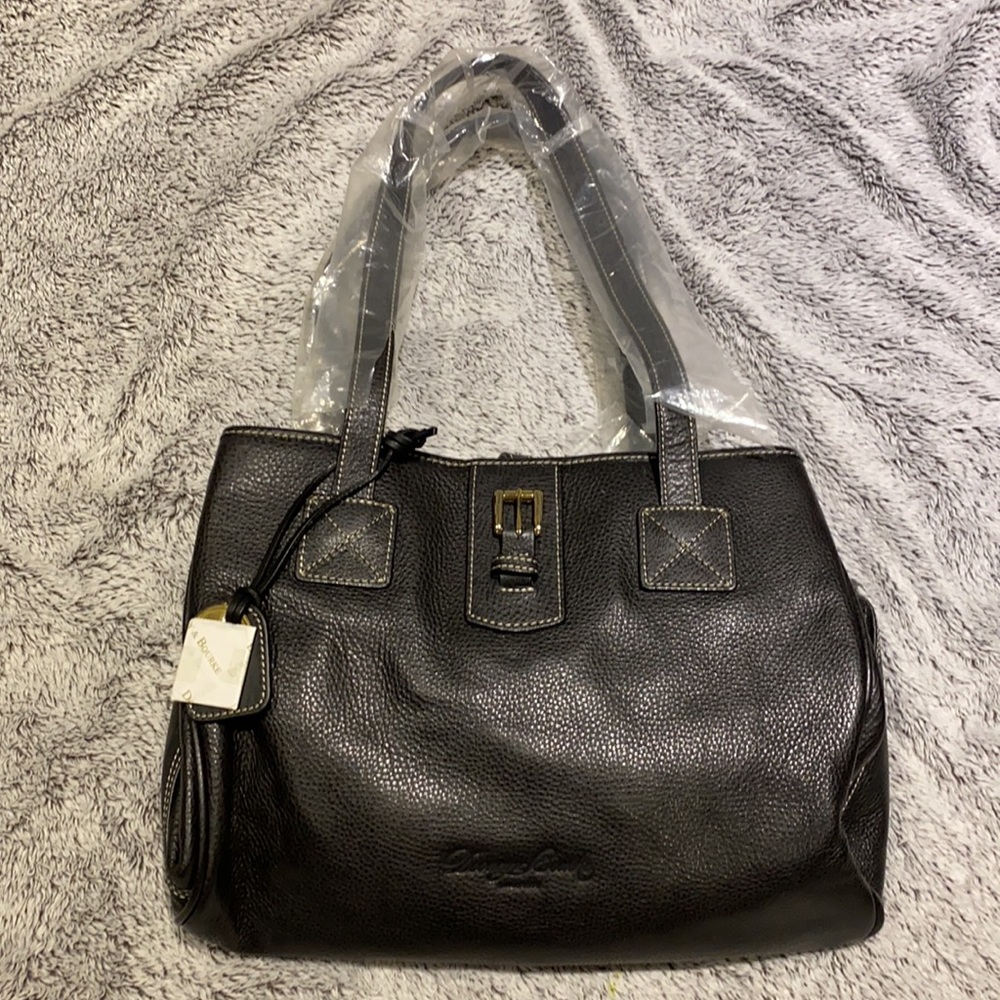 Authentic Dooney & Bourke black leather bag